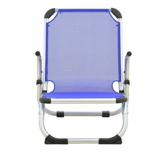 Καρεκλάκι παραλίας Playa βαρέως τύπου με ψηλή πλάτη αλουμίνιο-textilene σε μπλε απόχρωση 54x72x63εκ Υλικό: TEXTILENE - ALUMINUM - PP 396-000005