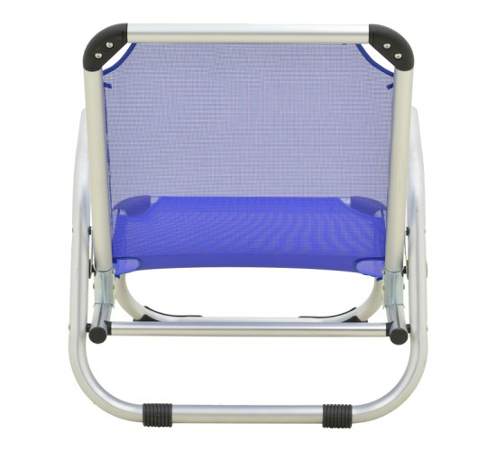 Καρεκλάκι παραλίας Playa βαρέως τύπου με ψηλή πλάτη αλουμίνιο-textilene σε μπλε απόχρωση 54x72x63εκ Υλικό: TEXTILENE - ALUMINUM - PP 396-000005
