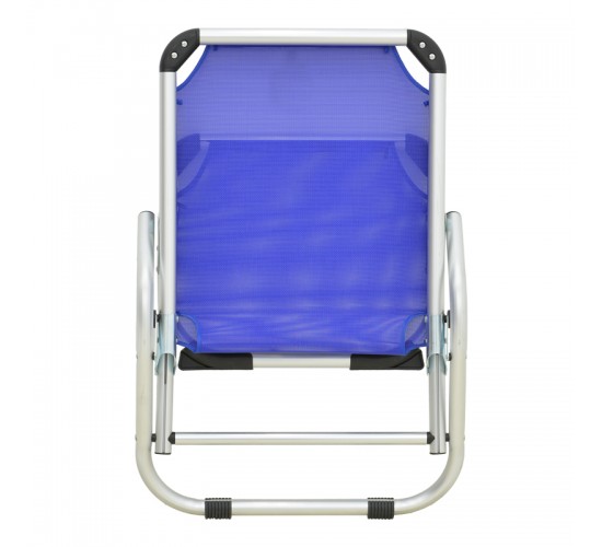 Καρεκλάκι παραλίας Playa βαρέως τύπου με ψηλή πλάτη αλουμίνιο-textilene σε μπλε απόχρωση 54x72x63εκ Υλικό: TEXTILENE - ALUMINUM - PP 396-000005