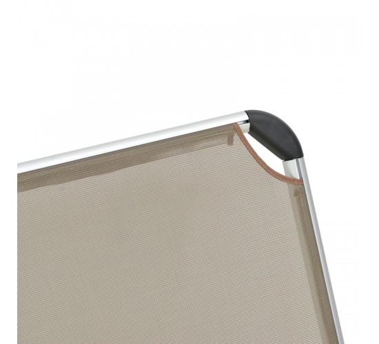 Καρεκλάκι παραλίας Playa βαρέως τύπου με ψηλή πλάτη αλουμίνιο-textilene σε μπεζ απόχρωση 54x72x63εκ Υλικό: TEXTILENE - ALUMINUM - PP 396-000006