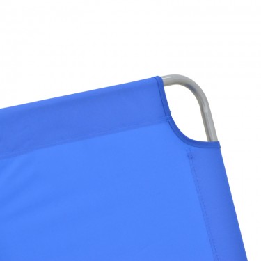 Ξαπλώστρα παραλίας Pasein μέταλλο-textilene σε μπλε απόχρωση 55x185x24εκ Υλικό: TEXTILENE - METAL - PP 396-000007