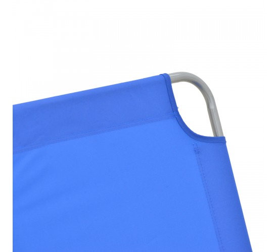 Ξαπλώστρα παραλίας Pasein μέταλλο-textilene σε μπλε απόχρωση 55x185x24εκ Υλικό: TEXTILENE - METAL - PP 396-000007