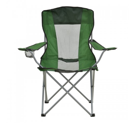 Καρεκλάκι παραλίας-camping Pesca μέταλλο-αδιάβροχο ύφασμα σε χακί απόχρωση 55x55x95εκ Υλικό: POLYESTER - METAL - PP 396-000009