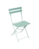 Καρέκλα Bistro μεταλλική αναδιπλούμενη σε μέντα απόχρωση 42x46x82εκ Υλικό: Steel Frame: W20*T4mm-5 Seat Slats: L380*W40*T1.7mm.-Backrest Slats: L420*W40*T1.7mm 400-000007