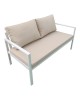Σαλόνι Gardenly σετ 4τμχ αλουμίνιο σε λευκή απόχρωση με μπεζ μαξιλάρια Υλικό: Alu frame. Polyester 401-000002