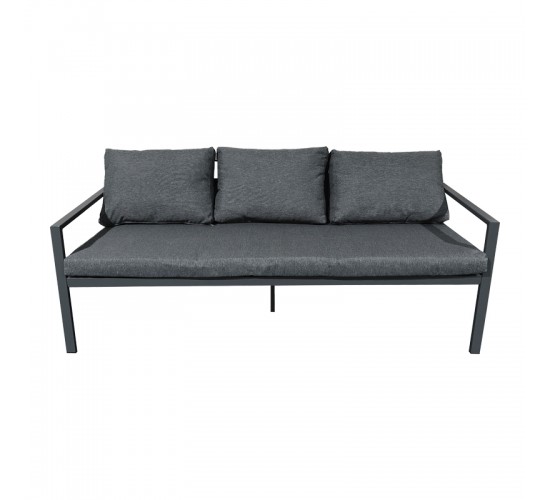 Σαλόνι Gardenly Ι σετ 4τμχ αλουμίνιο σε ανθρακί απόχρωση με ανθρακί μαξιλάρια Υλικό: Alu frame. Polyester 401-000004