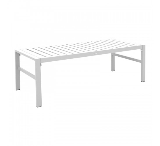 Σαλόνι Gardenly Ι σετ 4τμχ αλουμίνιο σε λευκή απόχρωση με γκρι-μπεζ μαξιλάρια Υλικό: Alu frame. Polyester 401-000005