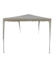 Κιόσκι Gazebo μεταλλικός σκελετός - ύφασμα μπεζ 3x3m Υλικό: Steel.polyester 401-000007