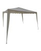 Κιόσκι Gazebo μεταλλικός σκελετός - ύφασμα μπεζ 3x3m Υλικό: Steel.polyester 401-000007