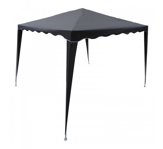 Κιόσκι Gazebo μεταλλικός σκελετός - ύφασμα ανθρακί 3x3m Υλικό: Steel.polyester 401-000008