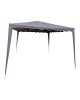 Κιόσκι Gazebo μεταλλικός σκελετός - ύφασμα ανθρακί 3x3m Υλικό: Steel.polyester 401-000008