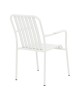 Πολυθρόνα Vista στοιβαζόμενη αλουμίνιο σε λευκή απόχρωση 62x60x84εκ Υλικό: .Alum size:Ø25*1.1mm. 22*1.1 Surface 404-000006