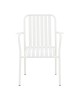 Πολυθρόνα Vista στοιβαζόμενη αλουμίνιο σε λευκή απόχρωση 62x60x84εκ Υλικό: .Alum size:Ø25*1.1mm. 22*1.1 Surface 404-000006
