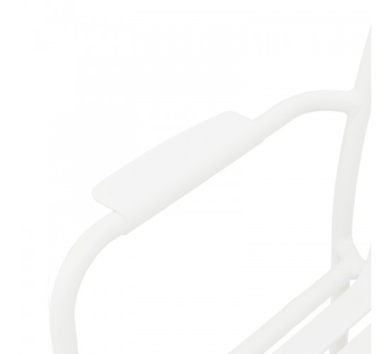 Πολυθρόνα Vista στοιβαζόμενη αλουμίνιο σε λευκή απόχρωση 62x60x84εκ Υλικό: .Alum size:Ø25*1.1mm. 22*1.1 Surface 404-000006