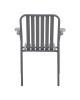 Πολυθρόνα Vista στοιβαζόμενη αλουμίνιο σε ανθρακί απόχρωση 62x60x84εκ Υλικό: .Alum size:Ø25*1.1mm. 22*1.1 Surface 404-000008