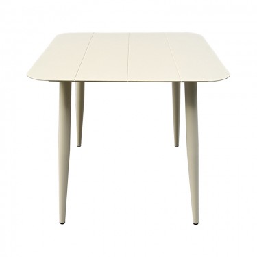 Τραπέζι Vista αλουμίνιο σε σαμπανί απόχρωση 80x80x72εκ Υλικό: Alum size:Ø42*1.0mm 40*20*1.2 15*15*1.0 mm 404-000033