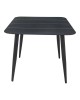 Τραπέζι Vista αλουμίνιο σε μαύρη απόχρωση 80x80x72εκ Υλικό: Alum size:Ø42*1.0mm 40*20*1.2 15*15*1.0 mm 404-000034