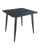 Τραπέζι Vista αλουμίνιο σε μαύρη απόχρωση 80x80x72εκ Υλικό: Alum size:Ø42*1.0mm 40*20*1.2 15*15*1.0 mm 404-000034