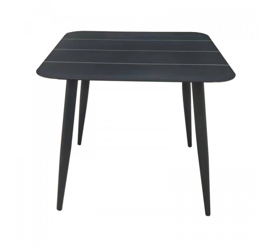 Τραπέζι Vista αλουμίνιο σε ανθρακί απόχρωση 80x80x72εκ Υλικό: Alum size:Ø42*1.0mm 40*20*1.2 15*15*1.0 mm 404-000036