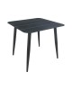 Τραπέζι Vista αλουμίνιο σε ανθρακί απόχρωση 80x80x72εκ Υλικό: Alum size:Ø42*1.0mm 40*20*1.2 15*15*1.0 mm 404-000036