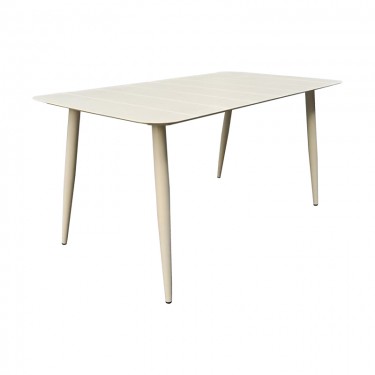 Τραπέζι Vista αλουμίνιο σε σαμπανί απόχρωση 120x70x72εκ Υλικό: Alum size:Ø42*1.0mm 40*20*1.2 15*15*1.0 mm 404-000039