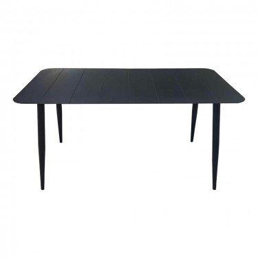 Τραπέζι Vista αλουμίνιο σε μαύρη απόχρωση 150x80x72εκ Υλικό: Alum size:Ø42*1.0mm 40*20*1.2 15*15*1.0 mm 404-000041