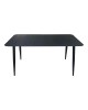 Τραπέζι Vista αλουμίνιο σε μαύρη απόχρωση 150x80x72εκ Υλικό: Alum size:Ø42*1.0mm 40*20*1.2 15*15*1.0 mm 404-000041