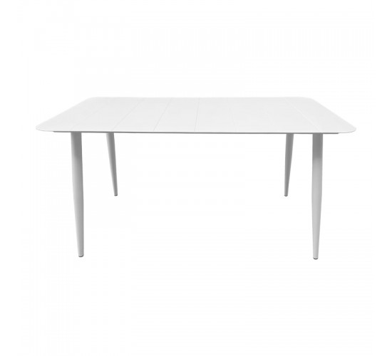 Τραπέζι Vista αλουμίνιο σε λευκη απόχρωση 150x80x72εκ Υλικό: Alum size:Ø42*1.0mm 40*20*1.2 15*15*1.0 mm 404-000042