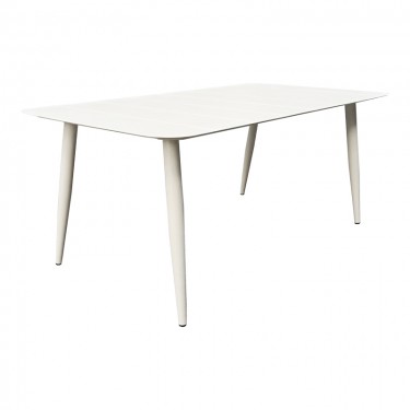 Τραπέζι Vista αλουμίνιο σε λευκη απόχρωση 150x80x72εκ Υλικό: Alum size:Ø42*1.0mm 40*20*1.2 15*15*1.0 mm 404-000042