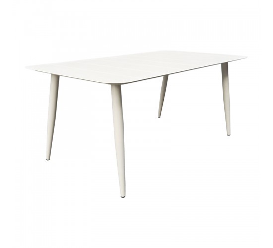 Τραπέζι Vista αλουμίνιο σε λευκη απόχρωση 150x80x72εκ Υλικό: Alum size:Ø42*1.0mm 40*20*1.2 15*15*1.0 mm 404-000042