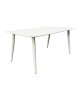Τραπέζι Vista αλουμίνιο σε λευκη απόχρωση 150x80x72εκ Υλικό: Alum size:Ø42*1.0mm 40*20*1.2 15*15*1.0 mm 404-000042