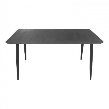 Τραπέζι Vista αλουμίνιο σε ανθρακί απόχρωση 120x70x72εκ Υλικό: Alum size:Ø42*1.0mm 40*20*1.2 15*15*1.0 mm 404-000044