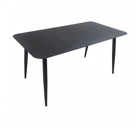 Τραπέζι Vista αλουμίνιο σε ανθρακί απόχρωση 150x80x72εκ Υλικό: Alum size:Ø42*1.0mm 40*20*1.2 15*15*1.0 mm 404-000044