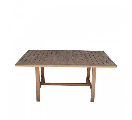 Τραπέζι Malibu μασίφ ξύλο ακακίας σε φυσική απόχρωση 180x90x75εκ Υλικό: ACACIA WOOD 405-000005