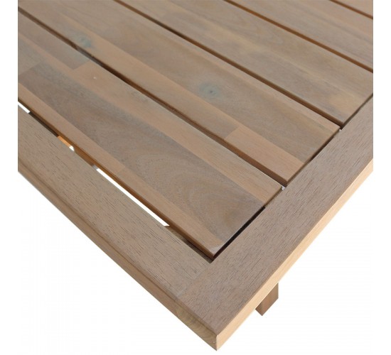 Τραπέζι Malibu μασίφ ξύλο ακακίας σε φυσική απόχρωση 180x90x75εκ Υλικό: ACACIA WOOD 405-000005