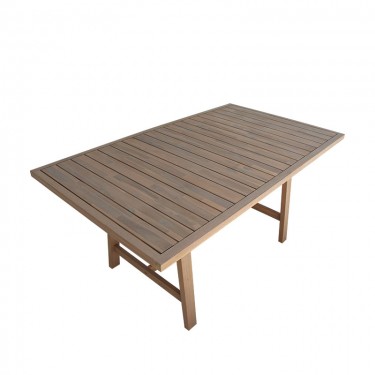 Τραπέζι Malibu μασίφ ξύλο ακακίας σε φυσική απόχρωση 160x90x75εκ Υλικό: ACACIA WOOD 405-000006