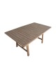 Τραπέζι Malibu μασίφ ξύλο ακακίας σε φυσική απόχρωση 160x90x75εκ Υλικό: ACACIA WOOD 405-000006