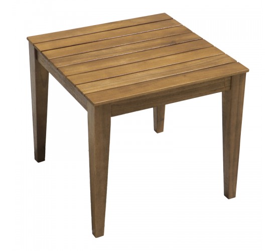 Τραπέζι Napole μασίφ ξύλο ακακίας σε φυσική απόχρωση 50x50x45εκ Υλικό: ACACIA WOOD 405-000008