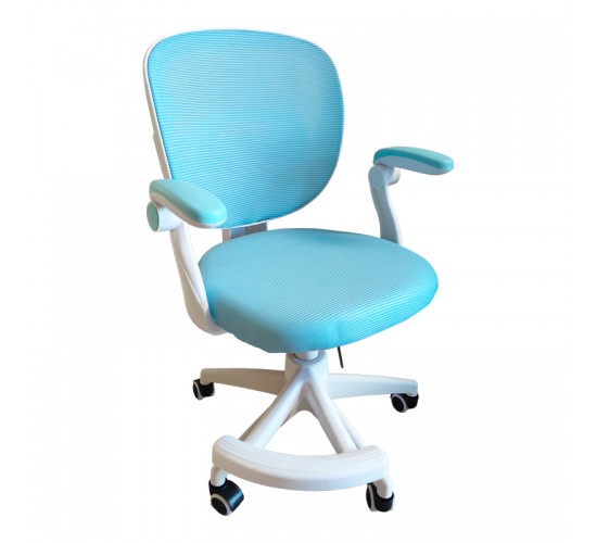 Καρέκλα γραφείου παδική Bernu ύφασμα mesh σε σιελ απόχρωση 47x56x80-90εκ Υλικό: MESH FABRIC -  PP 406-000001