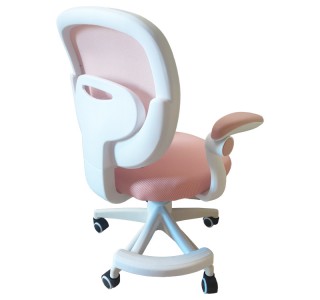 Καρέκλα γραφείου παδική Bernu ύφασμα mesh σε ροζ απόχρωση 58x53x80-90εκ Υλικό: MESH FABRIC -  PP 406-000002