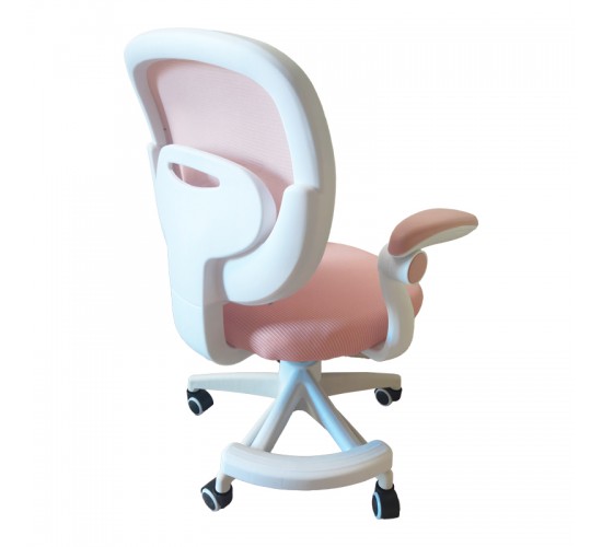 Καρέκλα γραφείου παδική Bernu ύφασμα mesh σε ροζ απόχρωση 47x56x80-90εκ Υλικό: MESH FABRIC -  PP 406-000002