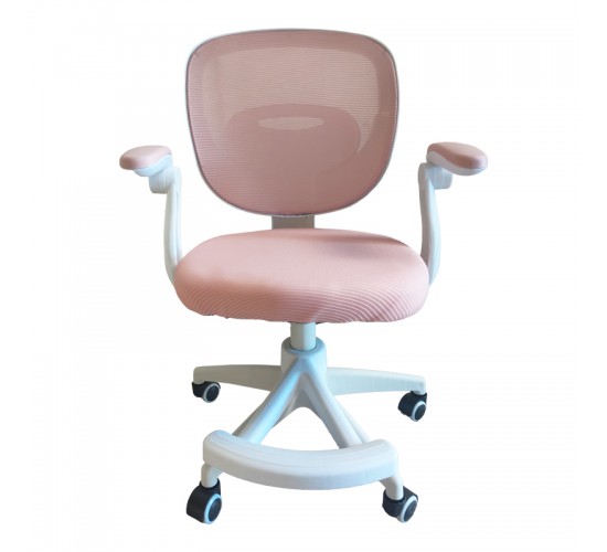 Καρέκλα γραφείου παδική Bernu ύφασμα mesh σε ροζ απόχρωση 47x56x80-90εκ Υλικό: MESH FABRIC -  PP 406-000002