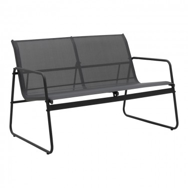 Σαλόνι εξωτερικού χώρου Veranda textilene-μέταλλο σε ανθρακί απόχρωση Υλικό: GLASS - TEXTILENE - STEEL 407-000003