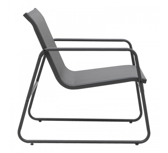 Σαλόνι εξωτερικού χώρου Veranda textilene-μέταλλο σε ανθρακί απόχρωση Υλικό: GLASS - TEXTILENE - STEEL 407-000003