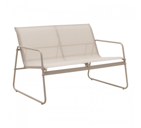 Σαλόνι εξωτερικού χώρου Veranda textilene-μέταλλο σε λευκή απόχρωση Υλικό: GLASS - TEXTILENE - STEEL 407-000004