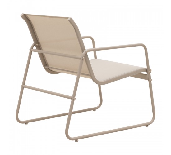 Σαλόνι εξωτερικού χώρου Veranda textilene-μέταλλο σε λευκή απόχρωση Υλικό: GLASS - TEXTILENE - STEEL 407-000004