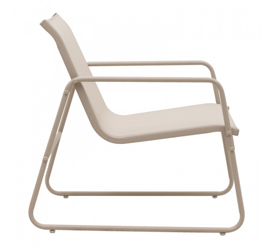 Σαλόνι εξωτερικού χώρου Veranda textilene-μέταλλο σε λευκή απόχρωση Υλικό: GLASS - TEXTILENE - STEEL 407-000004