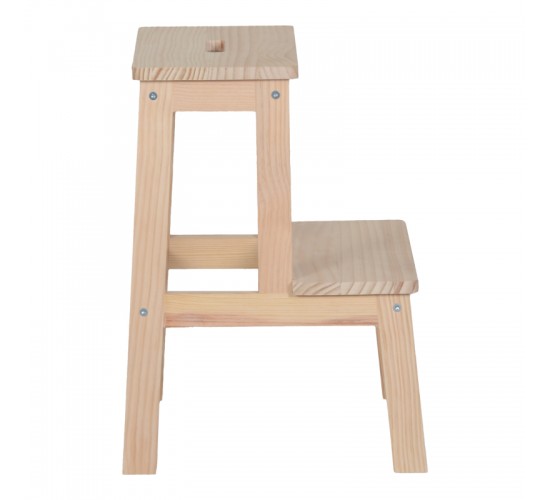 Σκαλοσκαμπό Tiere ξύλο πεύκου σε φυσική απόχρωση 36x36x49εκ Υλικό: PINE WOOD 408-000012