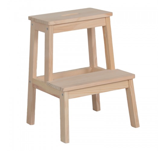 Σκαλοσκαμπό Tiere ξύλο πεύκου σε φυσική απόχρωση 36x36x49εκ Υλικό: PINE WOOD 408-000012