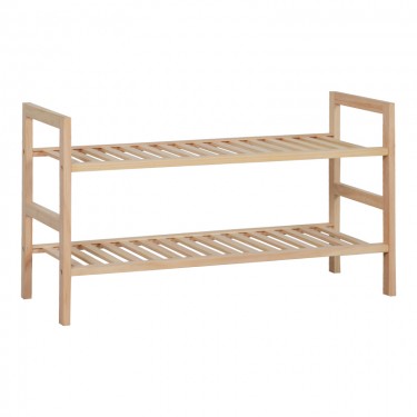 Παπουτσοθήκη Steper 8 ζευγών ξύλο ελάτου σε φυσική απόχρωση 71x26x40εκ Υλικό: FIR WOOD 408-000014